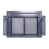 Fireplace Glass Doors Collin Large Gunmetal CI-3502GM